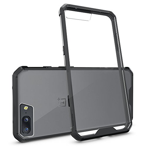 Funda Oneplus 5 Negro  JGOO Glazed Clarity Funda Ultra Delgado Acr  lico Espalda Duro y Flexible TPU Suave Gel Parachoques H  bridos Minimalista Carcasa de Protecci  n para Oneplus 5