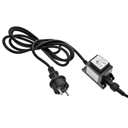 Preisvergleich Produktbild LuminalPark Trafo 12V, 60VA, schwarzes Kabel