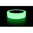 Vibha Tapes Radium Tape 20Mm Width. X 03 Meters Length.Glow In Dark Photoluminescent Glow In The Dark Safety Green Tape Night Glow Tape Pack Of 01.