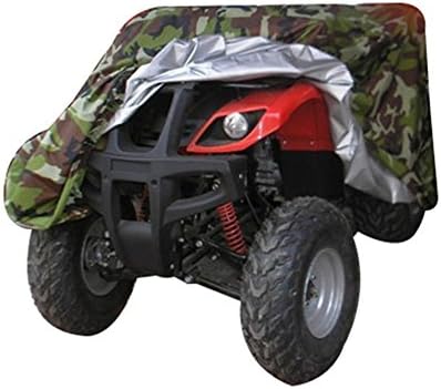 AiJump All Weather Waterproof Universal ATV UTV Protection Covers Anti UV Dustproof Motorcycle Covers Camouflage XL 83"x47"x45"
