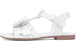 Walkright Lucia Girls White Butterfly Sandal
