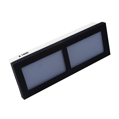 HiCollie Profi Kombi Schleifstein Abziehstein Wetzstein Körnung 1000/400 mit Unterlegplatte - 3