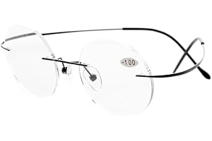Eyekepper Titanium Rimless okrągłe okulary