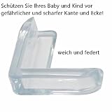 Eckenschützer Kantenschutz Tischecken Schutz PVC Transparent mit Doppelseitigem Klebeband - 3