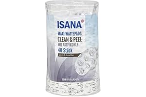ISANA MED isana wzór peelingpads 40 sztuki z włókniny ze 100% bawełna, 2in1 Clean & Peel