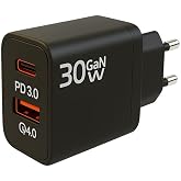 Redline 30W GAN Type-C Ve USB-A Girisli Hizli Sarj Adapt&ouml;r&uuml;