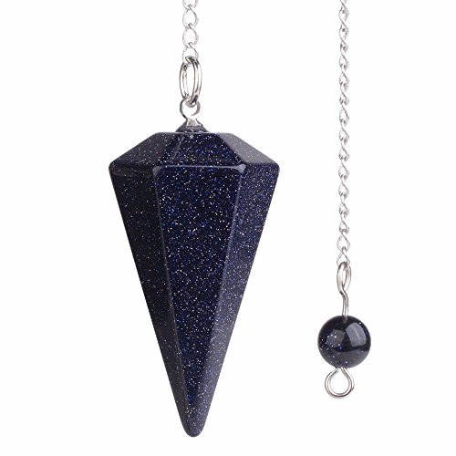 Preisvergleich Produktbild justinstones Edelstein Bergkristall Sechskant Spitz Reiki Chakra Anhänger Pendel