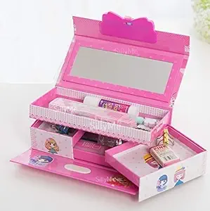 Sillyme Funny Teddy Password Protected Jewelry/Makeup Box | Vanity Case For Girls | Kids Toy Gift (Assorted Design And Color)