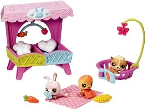 Lot De 2 Littlest Pet Shop Authentiques - Chien Beagle #2413 & Bébé Chat #2414 - Etat D'occasion