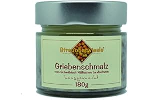 ‎STREUOBSTWIESLE Streuobstwiesle Griebenschmalz - 180 g Exquisites Grieben Schmalz vom Schwäbisch Hällischen Landschwein
