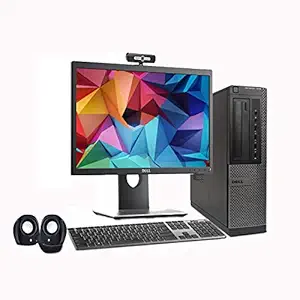 (Renewed) Dell Optiplex 19 inch, All in One Desktop Set (Intel i5 3470, 8GB, 500GB HDD, 19 inches HD Monitor, Keyboard, Mouse, HD Webcam, Mic, Speakers, Wifi, Display Port), Windows 10 Pro, MS Office