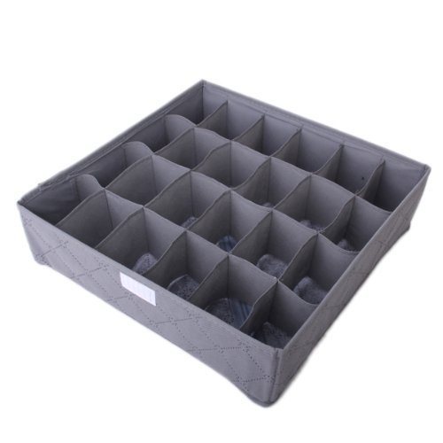 ANKKO Set 3st (7-6-24 Zelle) Unterwäsche BH Ties Schublade Organizer Aufbewahrungsbox - 3