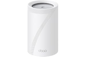 TP-Link WiFi 7 Deco BE65 Pro WiFi-nätrouter, BE 9300 Mbps Tri-Band, 320 MHz-kanaler, 2 x 5 Gbps portar, 2,5 Gbit/s, Alexa, Ho