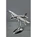 Produktbild FLUGZEUG AUS ALUMINIUM FLUGZEUGMODELL SILBER DEKO MODELL