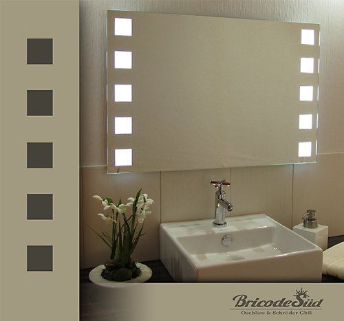 Bricode Süd 75x 50 LED Badezimmerspiegel Escape warmweiß 18W