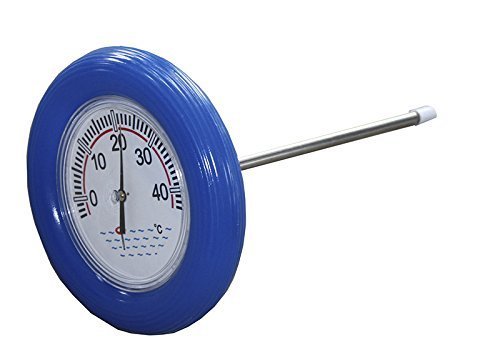 well2wellness® Poolthermometer / Schwimmbad - Thermometer mit blauem Schwimmring