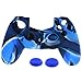 Produktbild IGEMY PS4 Game Controller 1PC Silikonhülle mit 2PC Rocker Cap (Blau)