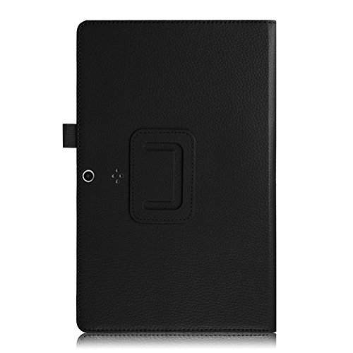 Fintie Odys Ieos Quad 10 Pro X610120 Hülle Case – Slim Fit Folio Premium Kunstleder Schutzhülle Tasche Etui Smart Cover mit Ständerfunktion für Odys Ieos Quad 10 Pro 25,7 cm (10,1 Zoll) Tablet-PC, Schwarz - 9