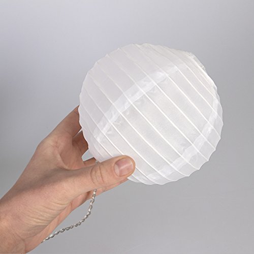 Plaights Lampion Lichterkette mit 15 LED’s in warmweiß | Sommerlichterkette XXL für draußen | perfekte Dekoration für Garten, Terrasse, Balkon, Party und Feiern - 5