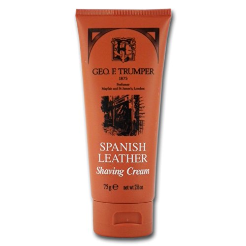 Geo F Trumper Spanish Leather Grooming Set Including Shaving Cream Tube, Deodorant Stick 75ml and Hair & Body Wash 200ml - Image 3