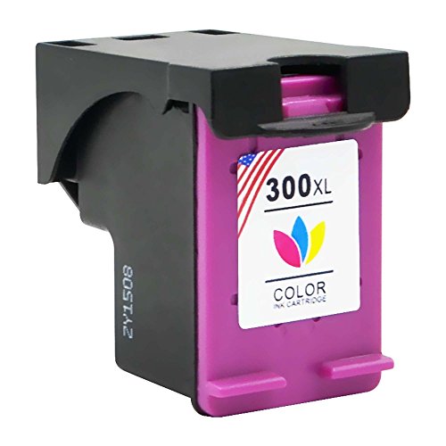 Toner Kingdom 2 Paquete Alto rendimiento Por HP 300XL Cartuchos de tinta Compatible Por HP Photosmart 4690 4750 C4600 D110a Envy 110 114 120 100 Deskjet 2410 2418 2423 2430 D1600 D1650 D1658 D1660 D1663 F2400 F2420 F2480 Impresora  1 Negro   1 Tricolor 