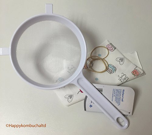 Happy Kombucha Live Milk kefir Genuine Kilner Basic Starter Kit with screw lid