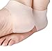 1 Pair Moisturising Silicone Gel Heel Protectors Socks for Dry Hard Cracked Skin, Transparent