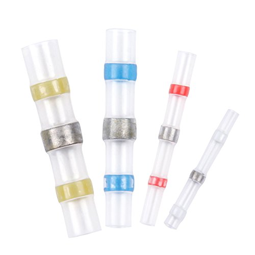 Lötverbinder Schrumpfverbinder, Migimi Quetschverbinder Kabelverbinder Quetschverbinder Set, Schrumpf Draht-Anschlüsse & Lotmittelabdichtung Draht-Anschlüsse (50 stk/set) - 2