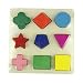 Fulltime(TM) Geometric Puzzle Wooden Shapes Jigsaw Puzzle (A)