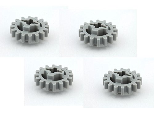 Preisvergleich Produktbild 4x LEGO 94925 Technic Zahnrad 16 Zähne / Hellgrau
