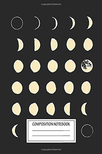 Notebook: Moon Phases , Journal for Writing, Size 6" x 9", 164 Pages
