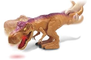 INVINCIBLE HEROES - Dinosauro T-Rex - Dinosauro Giocattolo Che Ruggisce Davvero - Se Muovi la Coda, Muove la Testa - Giochi per Bambini e Giocattoli