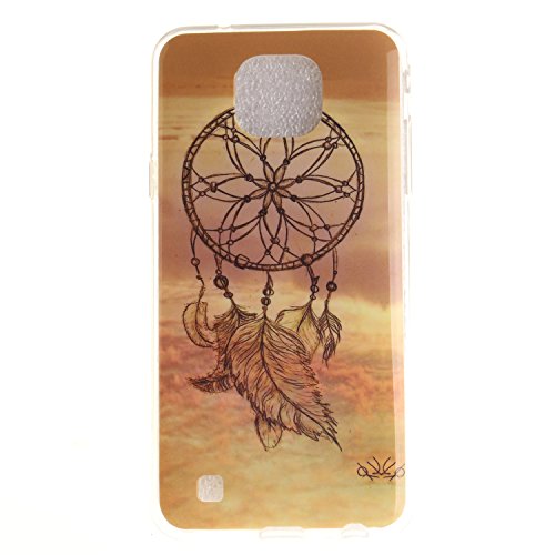 Cozy Hut Lederhülle / Ledertasche / Hülle / Case / Cover / Etui / Tasche Bunte Muster Weich TPU Handy Hülle für LG X Cam K580,Ultra Slim Dünn Silikon TPU Transparent für LG X Cam K580 Hülle , Premium Handy Tasche Schutz Hülle Case Cover Etui Strass Schutz schutzhülle Bumper Schale Silicone für LG X Cam K580 – Traumfänger - 2