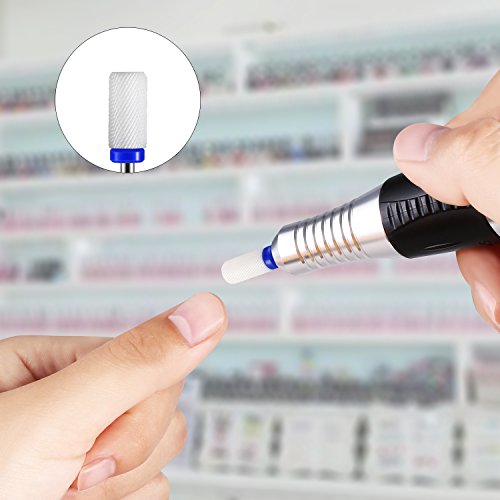 Premium Keramik Schleifkörper zylinderförmig Maniküre/Pediküre/Hornhaut Professioneller Bit Für Nagelfräser Kopf abgerundet - 6