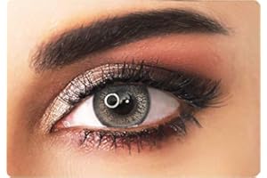 ADORE Lentes de Contacto de Colores sin Graduación de la colección CRYSTAL - Lentes de Contacto Trimestrales + Soporte Personalizado Gratis - Lentillas de Color (GRIS/CRYSTAL)