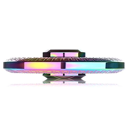 yocktec zappeln Spinner Tri zappeln Spinner mit High Speed Kugellager Stress Reducer Kombination Spielzeug für hinzufügen, ADHD, Angst, Kinder und Erwachsene Geschenk. Circle-Multicolor - 4