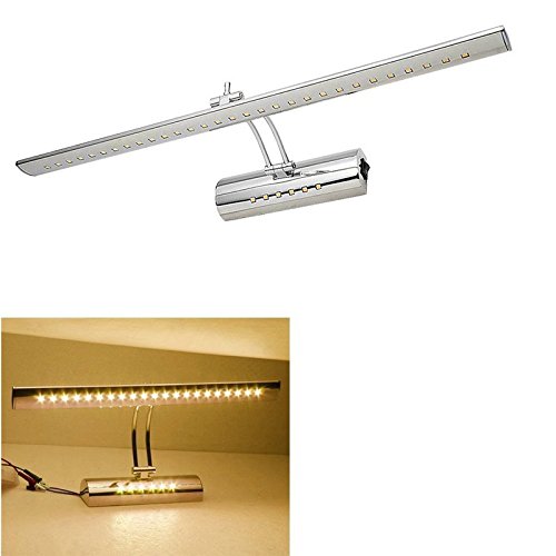 Preisvergleich Produktbild VINGO®19w LED Spiegellampe Badezimmer Edelstahl Schrankbeleuchtung Warmweiß 2700-3500k Nicht Dimmbar