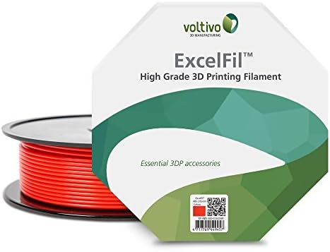 Voltivo ExcelFil 3D Print Cartridge-Abs Filament 3 MM-Red