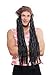 Produktbild Fasching Karneval Halloween Perücke Rastaman ca. 70 cm lange Rasta Rastazöpfe Dreadlocks an Bandana Rastafari Reggae 4125-P103