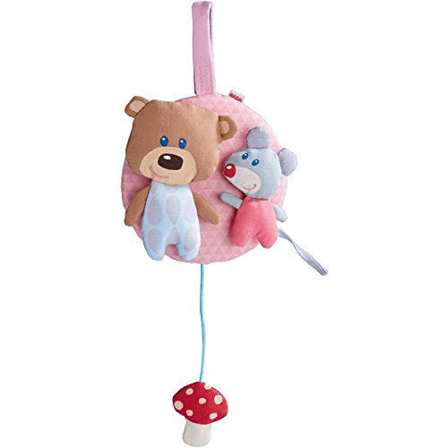 Haba Selection 7166 Spieluhr Kuschelfreunde, rosa