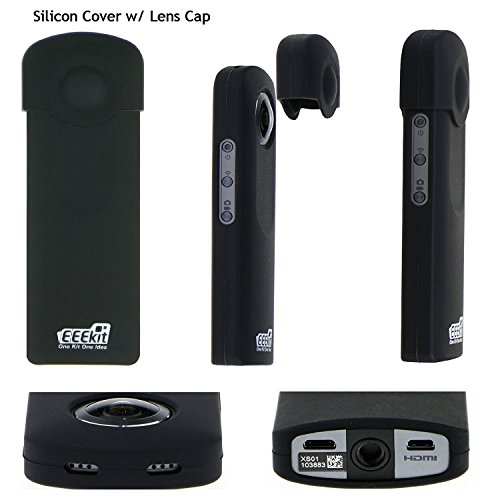 EEEKit Alles in 1 Zubehör Kit für Ricoh Theta S / SC, Tragetasche, Selfie Stick, Mini Stativ, robuste Paracord Handgelenkschlaufe, Silikonhülle, Micro HDMI auf HDMI Kabel - 5
