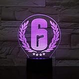 Perfektes Geschenk -- Dieses 3D-visuelle kreative Nachtlicht kann Gebrauch im Schlafzimmer, im Kindraum, im Wohnzimmer, in der Stab, in den Hotels, im Geschäft, im Kaffee, im Gaststätte usw. als dekoratives Licht sein. Kann auch als Festival, Geburtstag, Weihnachtsgeschenke.