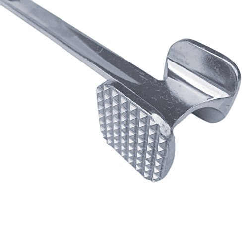 Steak Fleisch Hammer Schlägel klein gerade Schaft Quartet doppelseitig Aluminium - 2