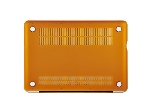 Macbook Pro 13 Hülle,TECOOL [Ultra Slim Serie] Plastik Hartschale Schutzhülle Snap Case und Silicon Tastatur Abdeckung für Apple MacBook Pro 13,3 Zoll – Orange - 7