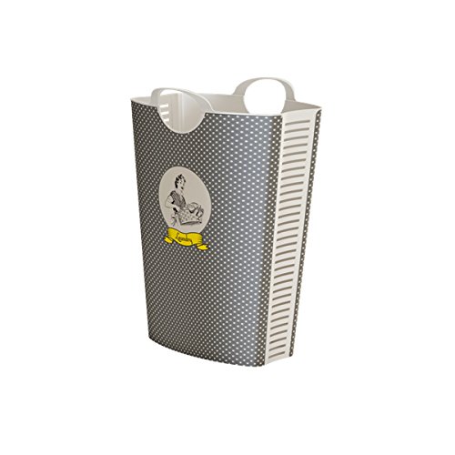 Life Plastic Vintage Woman Cesto Cesto 46x36x65 cm Marrone