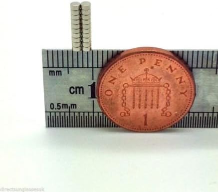 High Quality Brand 20 VERY SMALL TINY SUPER STRONG DISC MAGNETS N52 GRADE 2MM X 1MM FROM THE UK!!