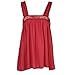 Produktbild MOIKA Damen Weste, New Frauen Camisole Schräghals Spitze Gedruckt Plus Größe Tops Lose T-Shirt Sommer erfrischende BluseL,Rot