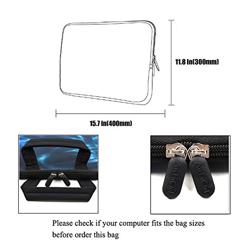 DCCN 15 Zoll 15 6 Zoll Laptoptasche Neopren Notebooktasche mit Zubeh  rfach und Schultergurt