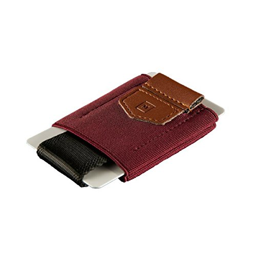 Cartera Billetera Minimalista Granate Clásica | Cartera para hombre fina y pequeña | Tarjetero sencillo | Billetera pequeña para hombre y mujer | By Minimalism Brand