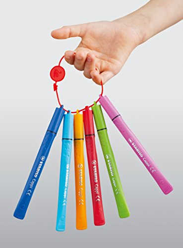 Stabilo Filzstift mit Kappenring Cappi (mit 24 verschiedenen Farben) 24er Pack - 3